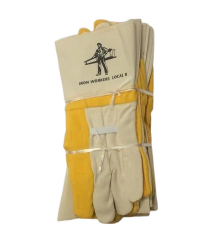 Large Gauntlet Gloves - Yellow w/ Elastic - Half Dozen