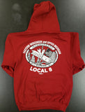Local 8 Hoodies - Red & Olive Green